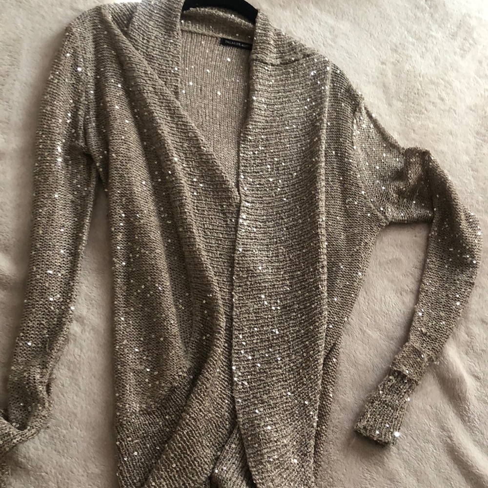 Sparkly long blazer, light coat